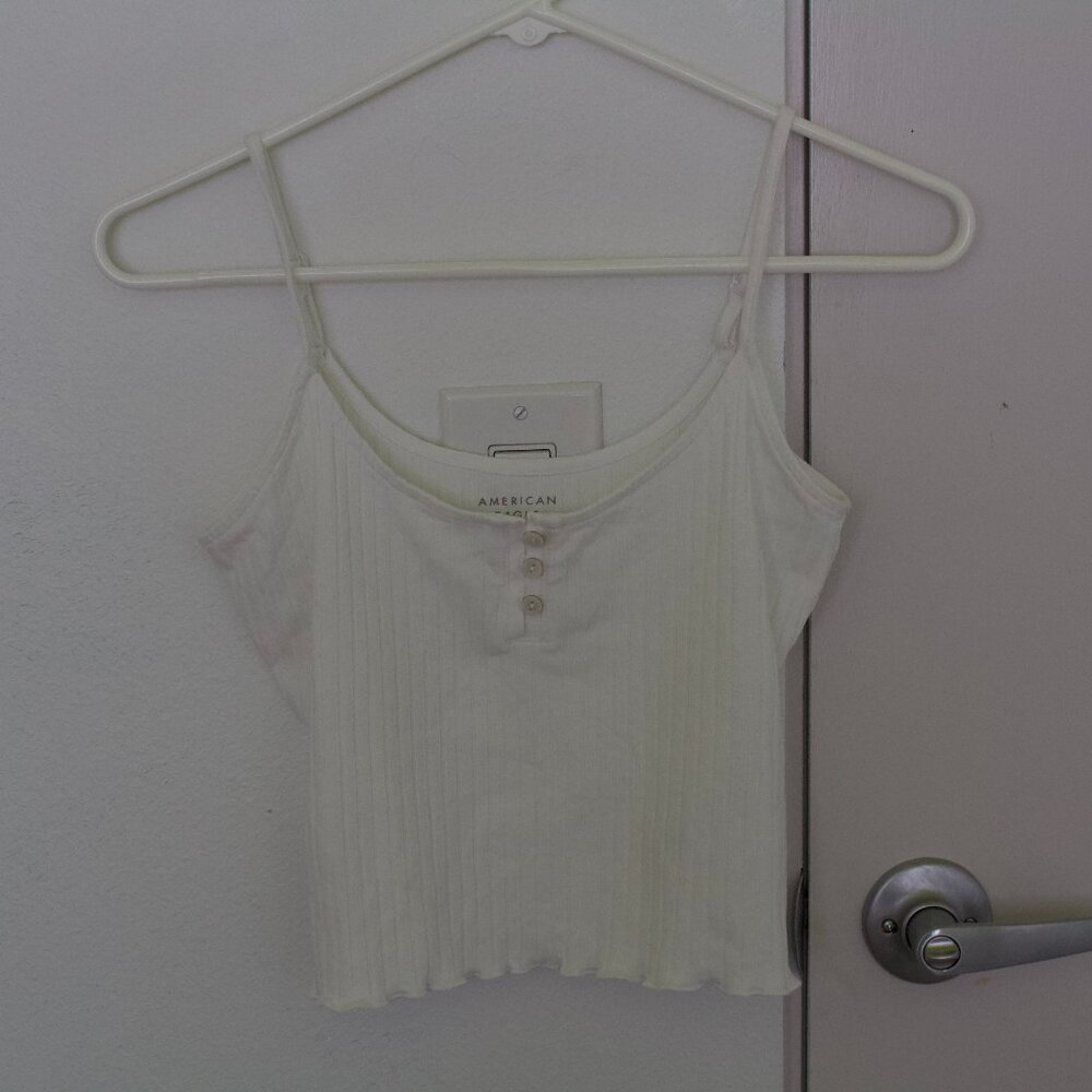 White cami tank top